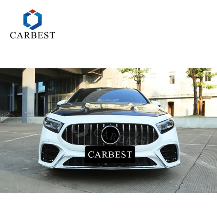 Carbest, дизайнерские дешевые автомобильные запасные решетки для переднего бампера, детали корпуса для A-CLASS W177, обновление до A45 AMG