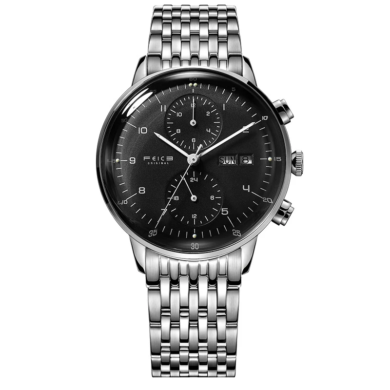 Stainless Steel Male 3ATM Waterproof Wristwatch Man Business Hot Wristwatch