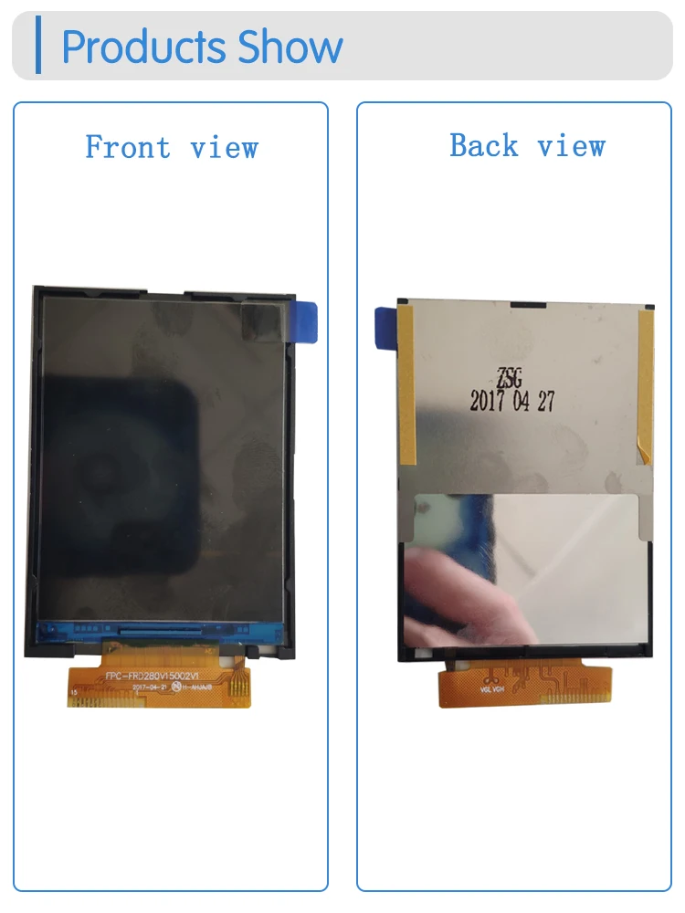 2.8 inch 240*320  TFT TN  screen display with ST7789V driver IC lcd module