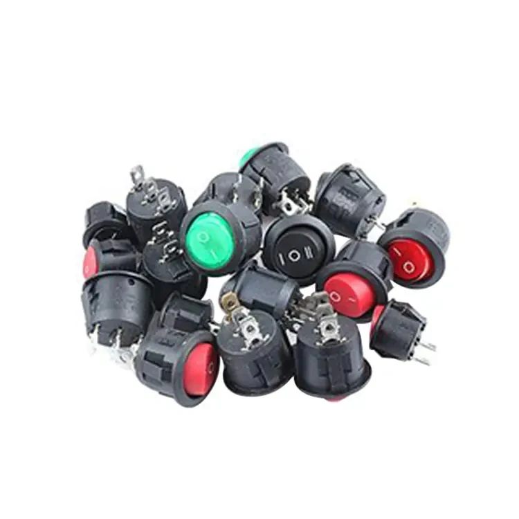 KCD4 16A 250V 20A 125V Double Light Switch Rocker Switch t125 Red/Green illuminated 6PIN ON OFF rocker switch with lamp