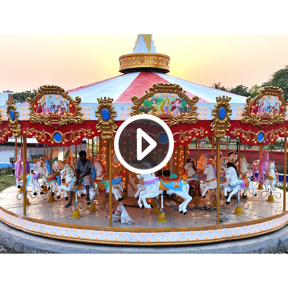 36 Seats Attraction Park Equipment Merry Go Round Carousel Horse Ride