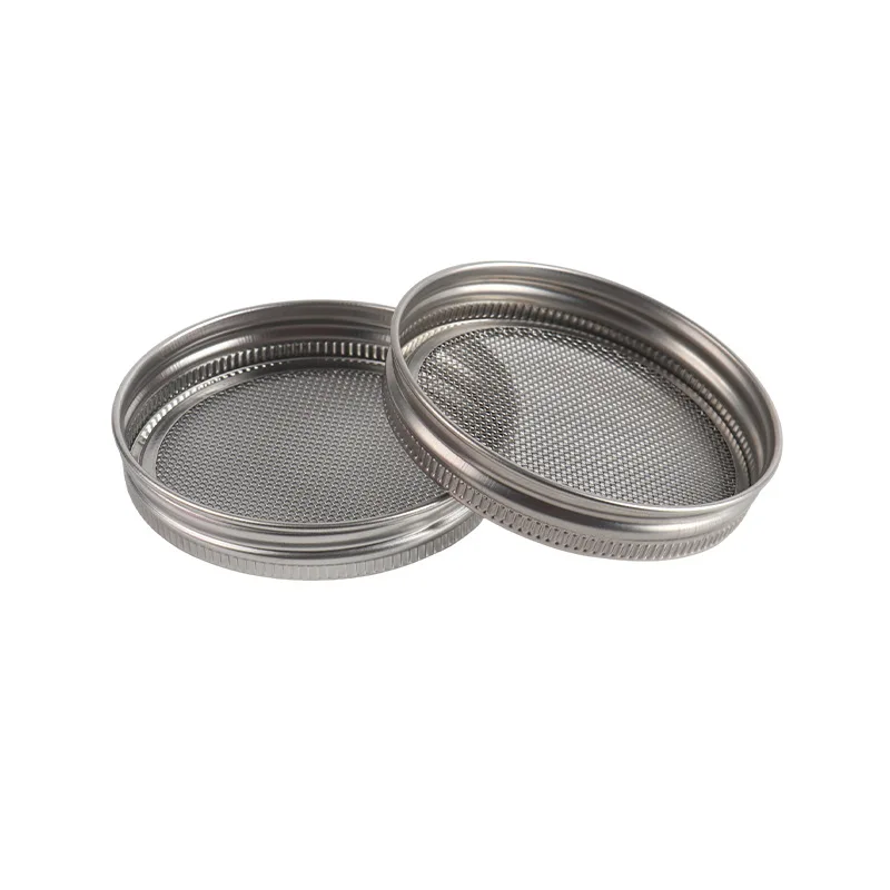 Mason jar special 70mm 86 mm SS304 20 Mesh 304 Stainless Steel Sprouting Jar Lids