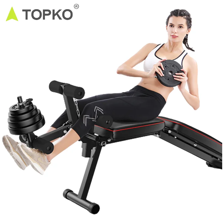 TOPKO Steel Dumbbell Bench for Strength Training Home Multi Gym Equipment for home exercise