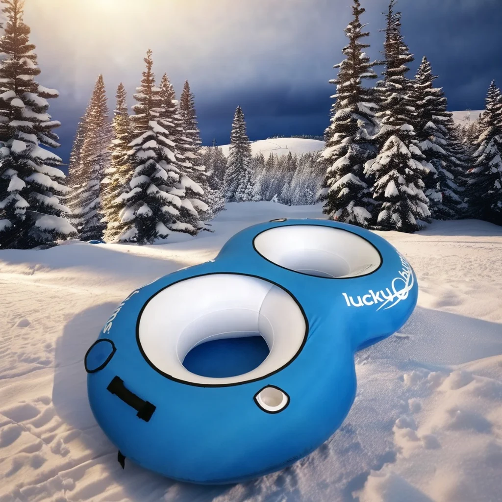 High Quality Blue Inflatable Snow Tube for Adults kids New Fashion Waterproof Nylon Sleds & Snow Tubes