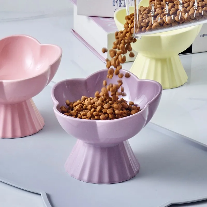 UFBemo wholesale Hot Sale Ceramic Pet Feeding Bowls Elevated Dog Cat Food Bowl Pet Water Bowl
