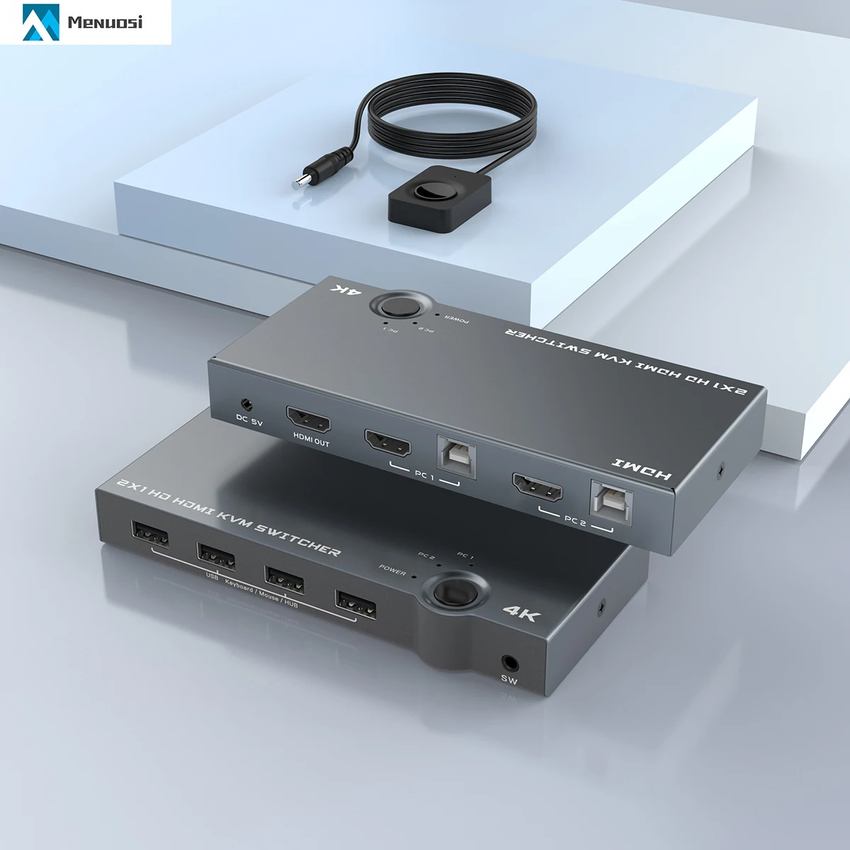 Квм-Сплиттер rocketek 2 HDTV USB в 1 4 выхода переключатель