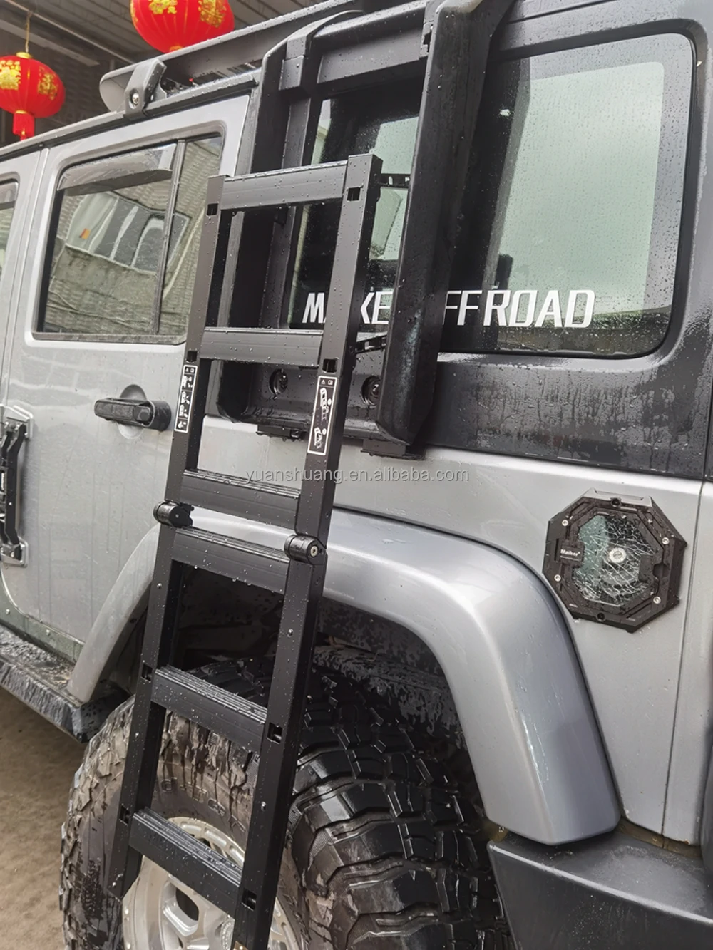 for jeep wrangler 2007 maiker offroad JL JK car part auto accessories 4x4 Aluminum side ladder rack
