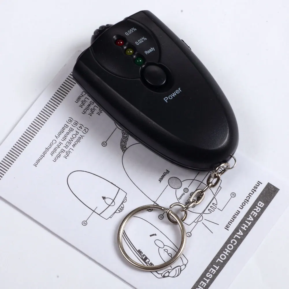 2021 Hot sale wholesale New Professional traffic baton digital lcd breathalyser alcohol tester