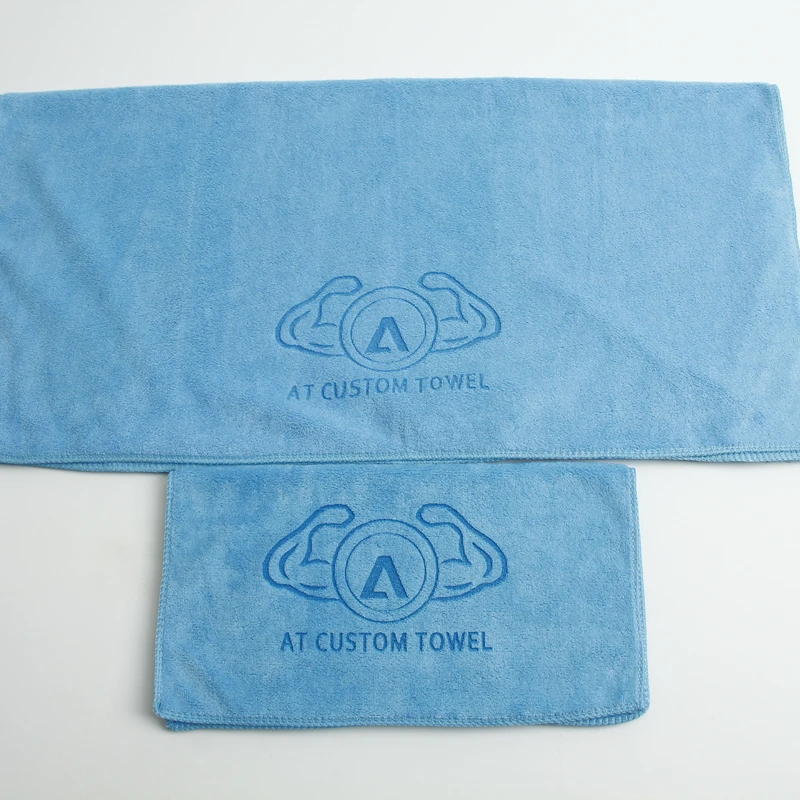 High Quality Free Sample Wholesale Custom Towel Hand Microfiber Sport Gym Towel Custom Hair Salon Towel With Mesh Bag