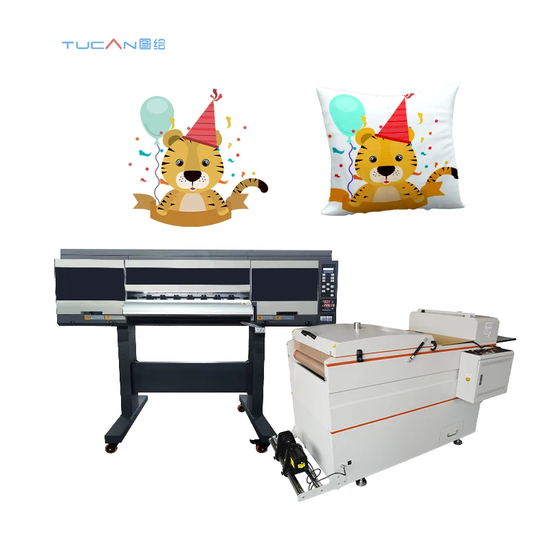 60cm dtf printer machine 5pcs i3200A1 print heads used for Fabric leather Hat