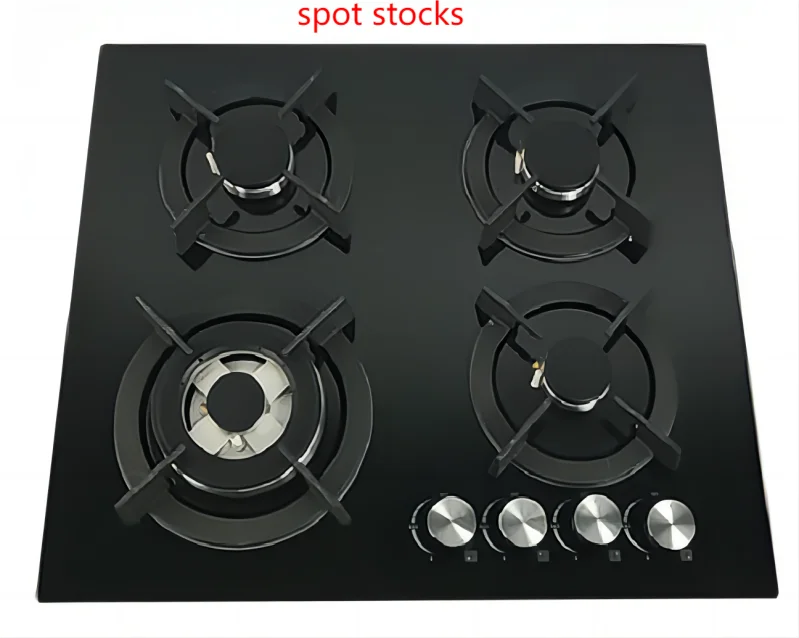 cooktops kitchen 4 burner gas stove built in four gas burner glass cooking bench black solid rv cooker yacht gas hob kitchenware