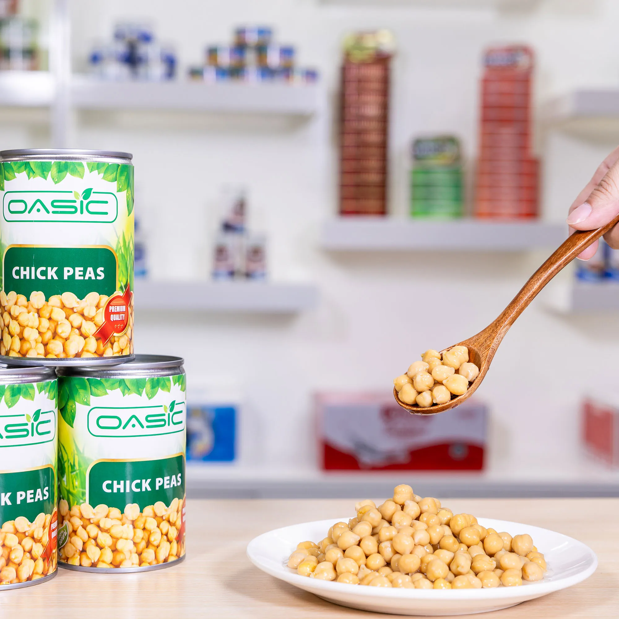 Оптовая продажа пищевые консервированные горошины здоровые овощи из Китая OEM частная марка