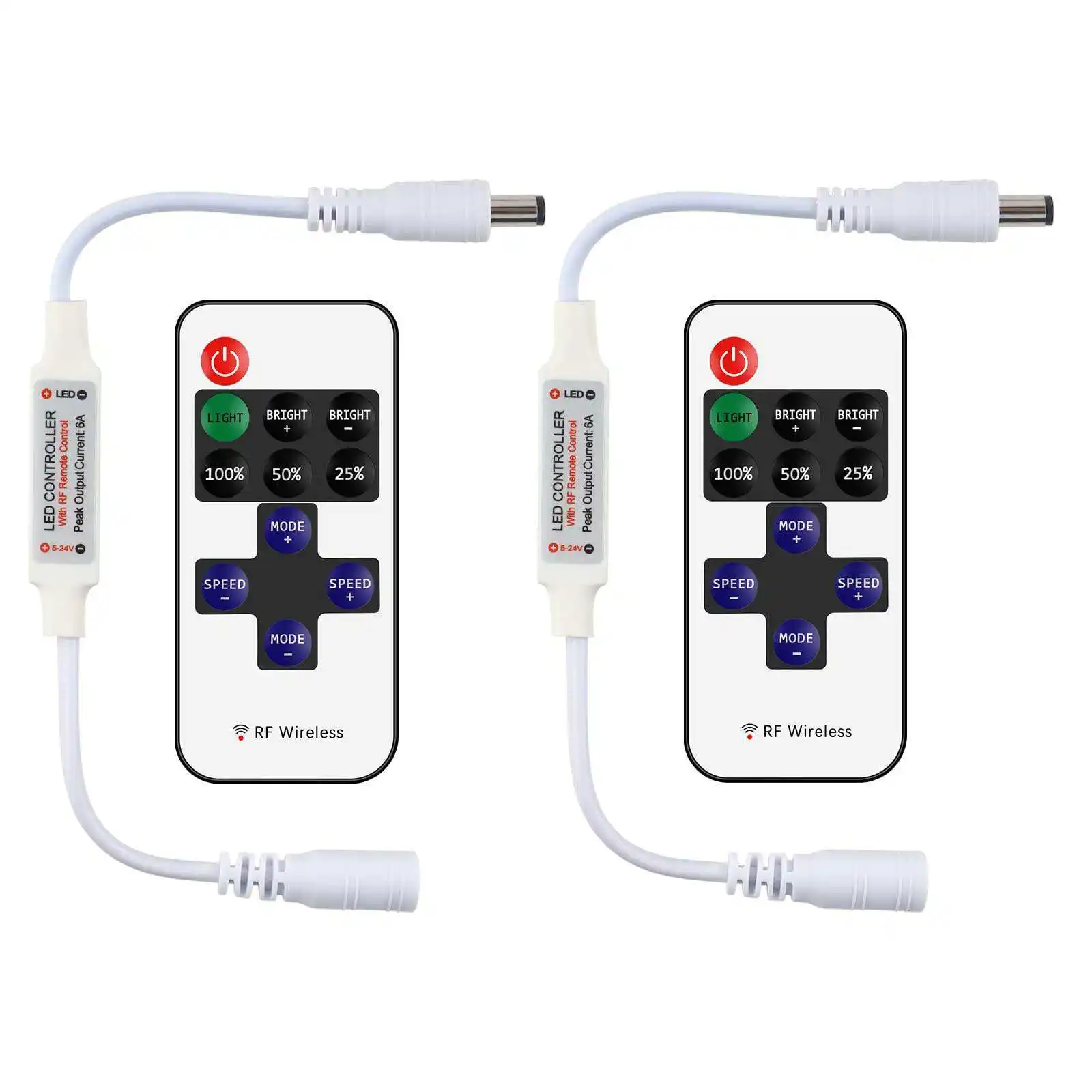 Smart wireless rf led dimmer customized single color radio frequency 11 key 1 channel strip light remote controller light