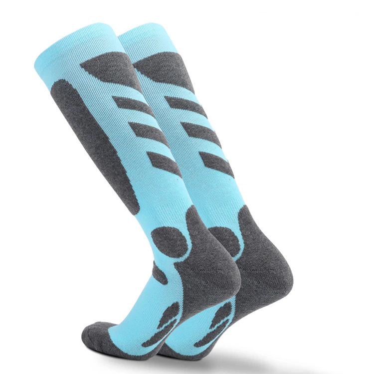 Outdoor Ski mountaineering thickened warm stockings high tube  BCI cotton compression sports socks for men and women in winter