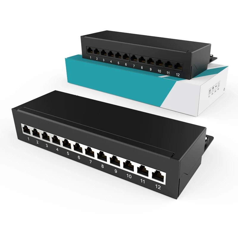 FTP 12 портов Лидер продаж RJ45 CAT6A CAT6 CAT5E poe коммутационная панель