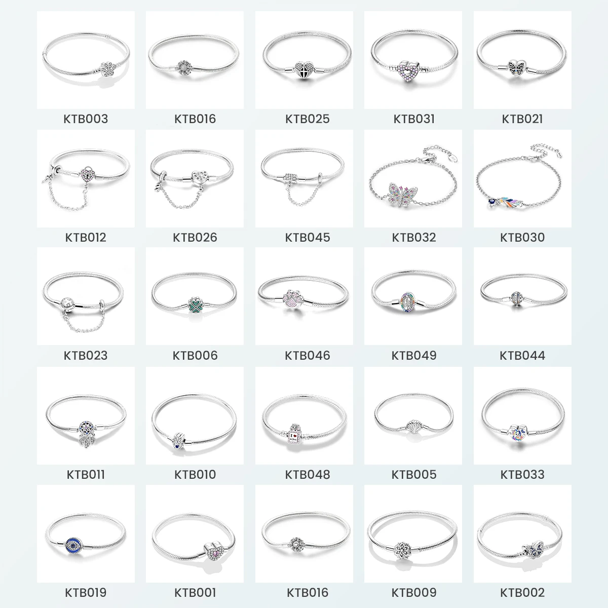 Custom Fashion 925Jewelry 3Mm Snake Chain 16-22Cm Charm Bracelets & Bangles Beads Fits Bracelets For Women