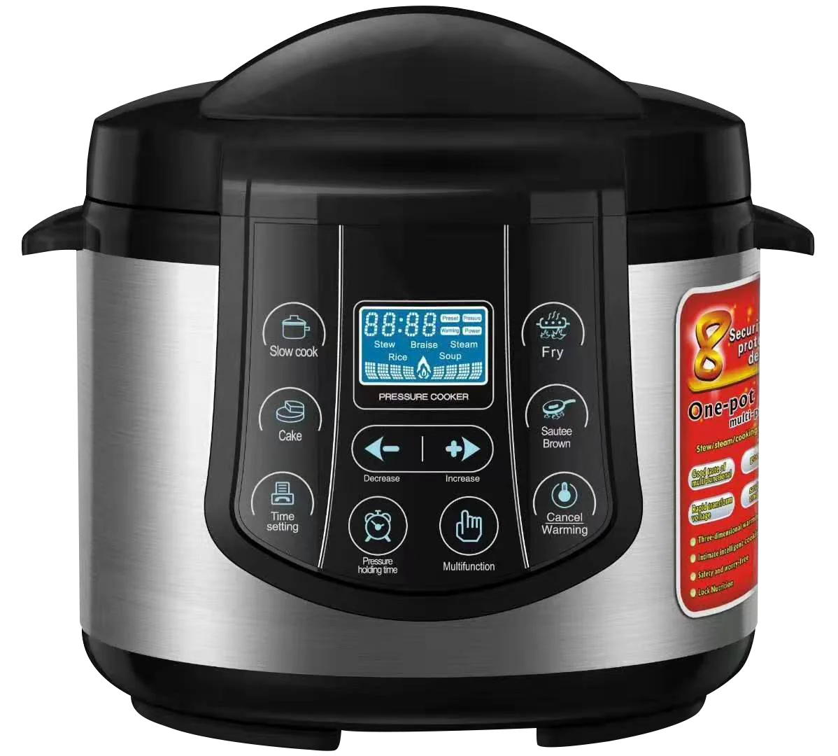 electrical 3D heating non stick electric rice cooker intelligent pressure cooker with mechanical pressure control