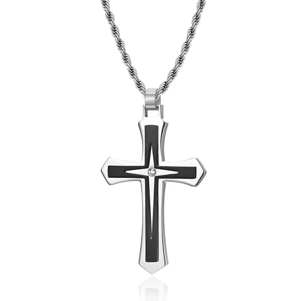 Stainless Steel 316L Religious Christian Jewelry Cross Pendant