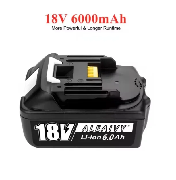 18V 6000mAh Rechargeable BL1830 Battery with Charger for Maker/Tian Electric Drill Tools Power Tools & Solar Applications