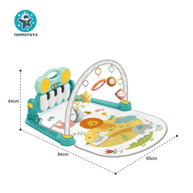 Tempo Toys Baby Play Mat Activity Gym Mat With Piano & Rattles Baby Toys Sleep Soothing Playmat Newborn Baby Play Mat