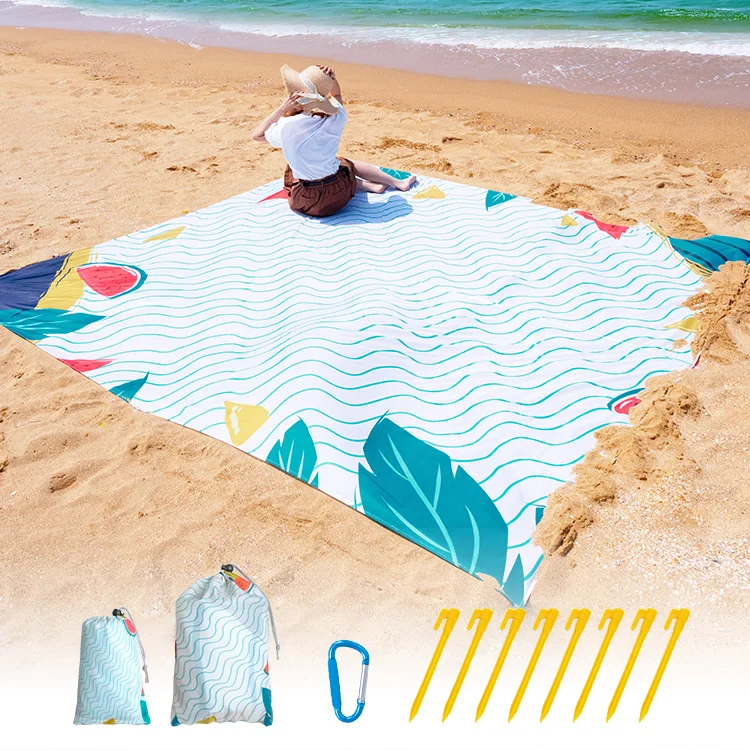 Oversized Lightweight Waterproof Beach Camping Mat Sand Proof Foldable Travel Picnic Blanket