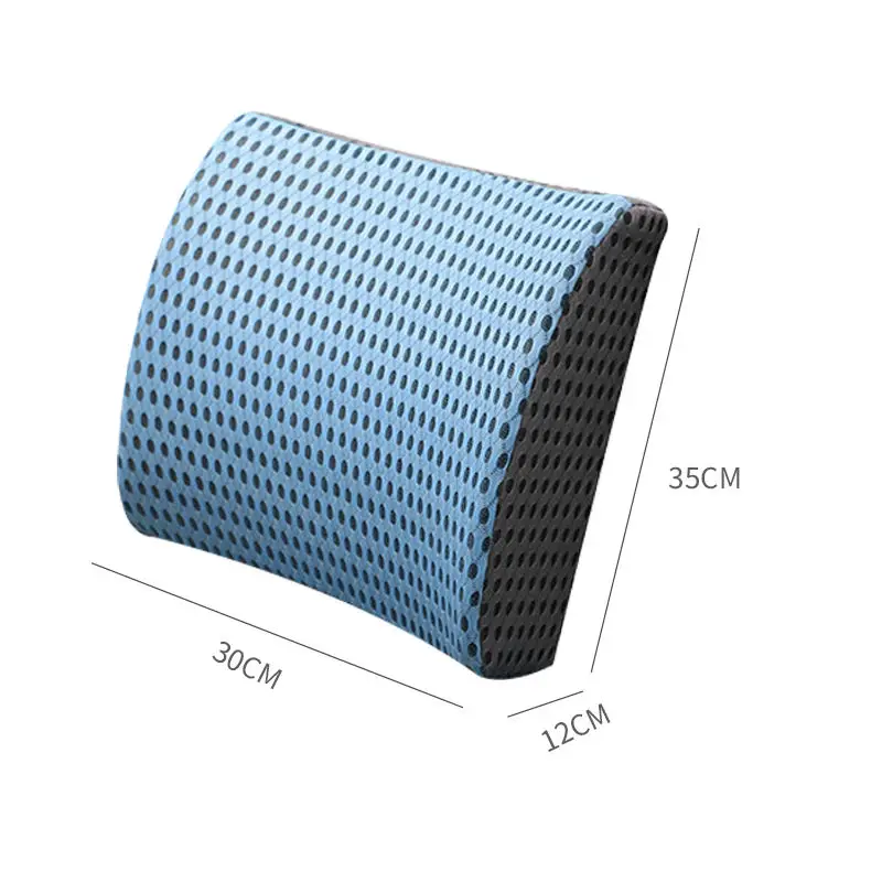 Car Comfort Ride Head Lumbar Ergonomic Memory Foam Travel Lumbar Support Back Seat Cushion