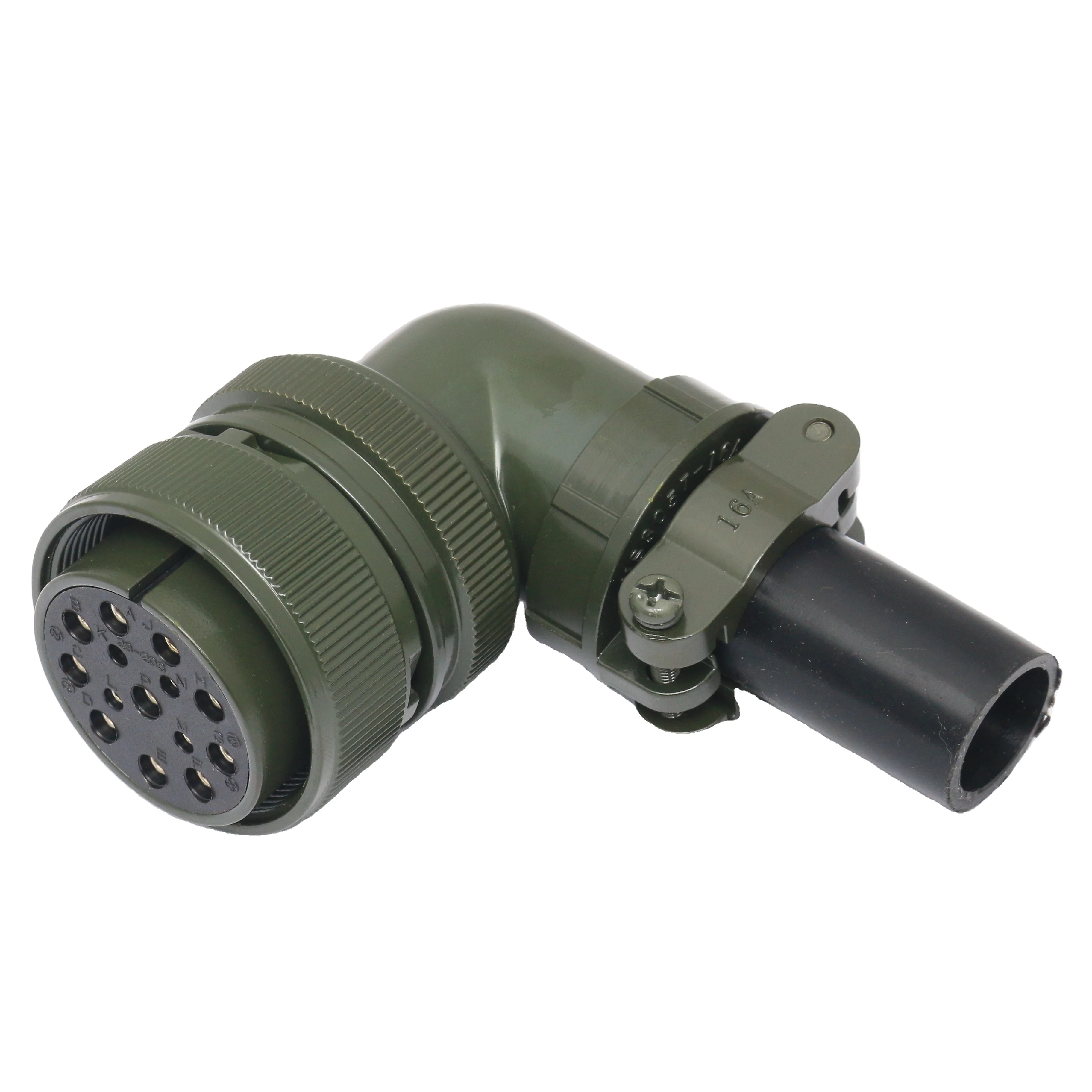 Army Green Panel Mount Silver-Plated Gold-Plated Military Auto Connector