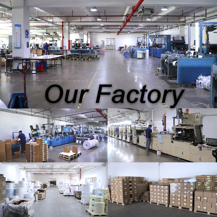 Full Color Printing Thermal Label for Barcode Custom A6 50x25 4x6 100x150 with Perferation Line Transfer Thermal Label