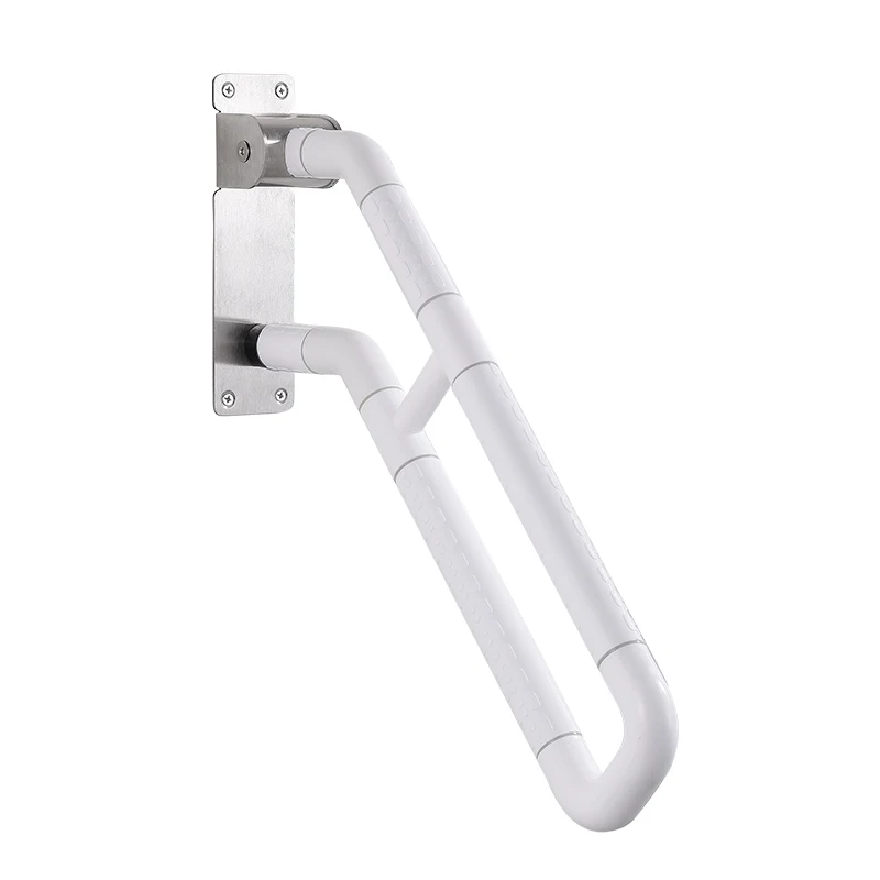 Nylon ABS 135 Degrees Foldable Bathroom Grab Bar Stainless Steel Safety Toilet Handle Flexible Shower Assist Handrail Elderly