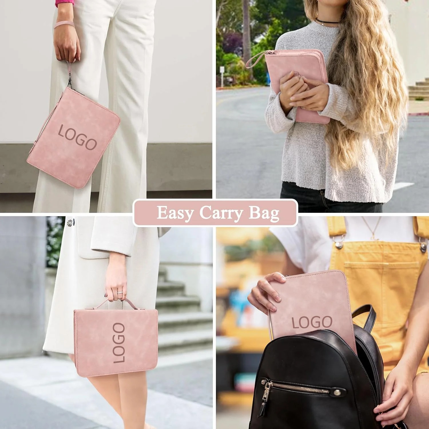 Large Study Bible Carrying Cases Holder Custom Pattern Bible Carrier Tote Bags Pockets Christian Bible Accessories Gifts