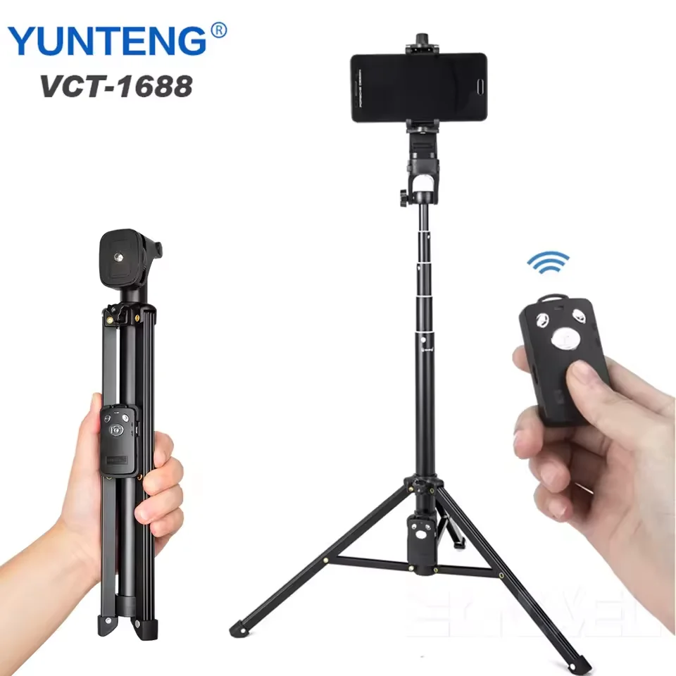 Настольный Штатив/пульт дистанционного управления для смартфона VCT-1688 2 в 1