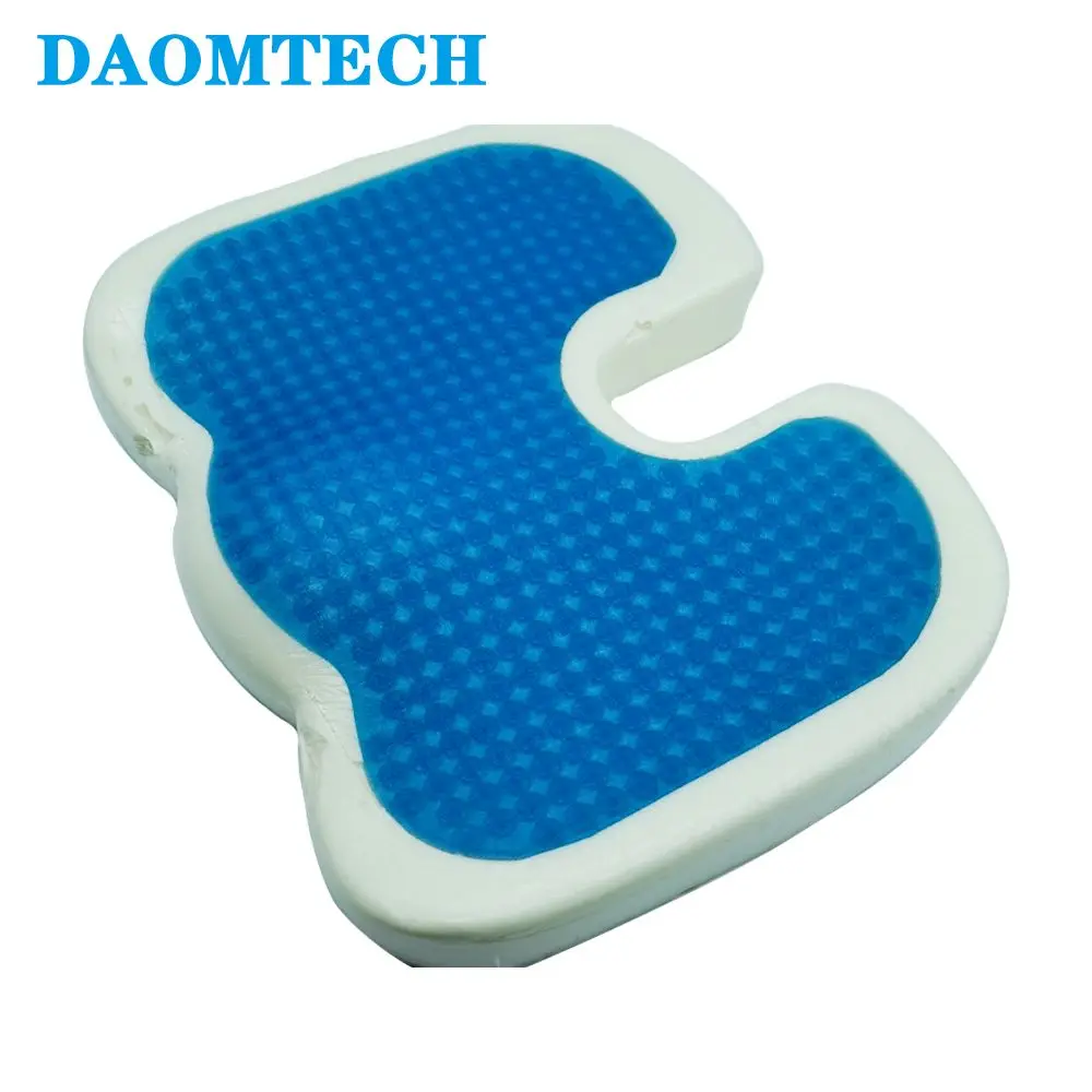 Office Chair Car Chair Pad Gel Seat Cushion Coccyx Orthopedic Gel Cooling Memory Foam Seat Cushion For Car Chair Long Sitting