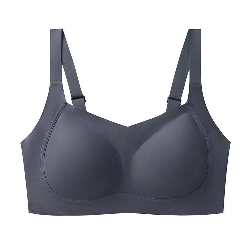 Custom Logo Adjustable Straps Gathered Shaping Beauty Back Comfortable Wireless Thin Seamless Bra