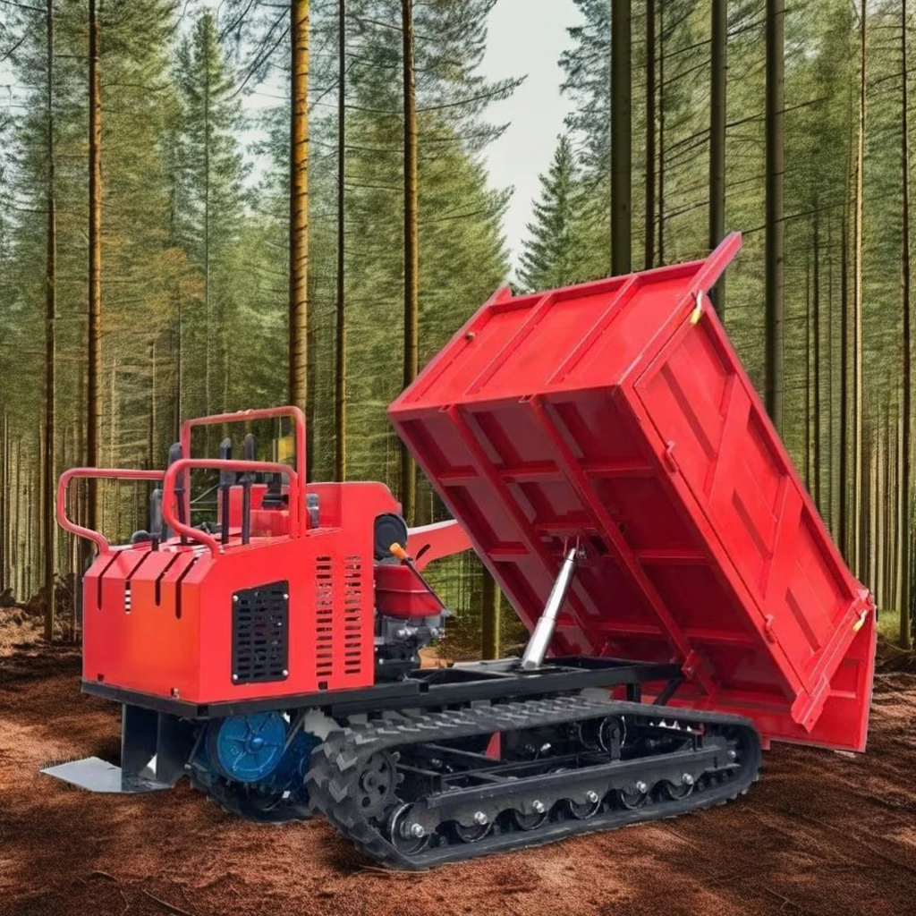 Manufacturers Sell a Variety of Models of Household Agricultural Simple and Flexible Operation of Small Dump Truck Crawlers