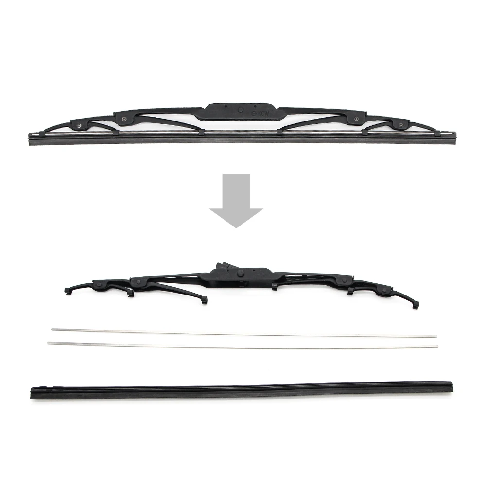 Free Sample Windscreen Wiper Blade Car Exterior Accessories OEM Box Rubber Wiper Blade