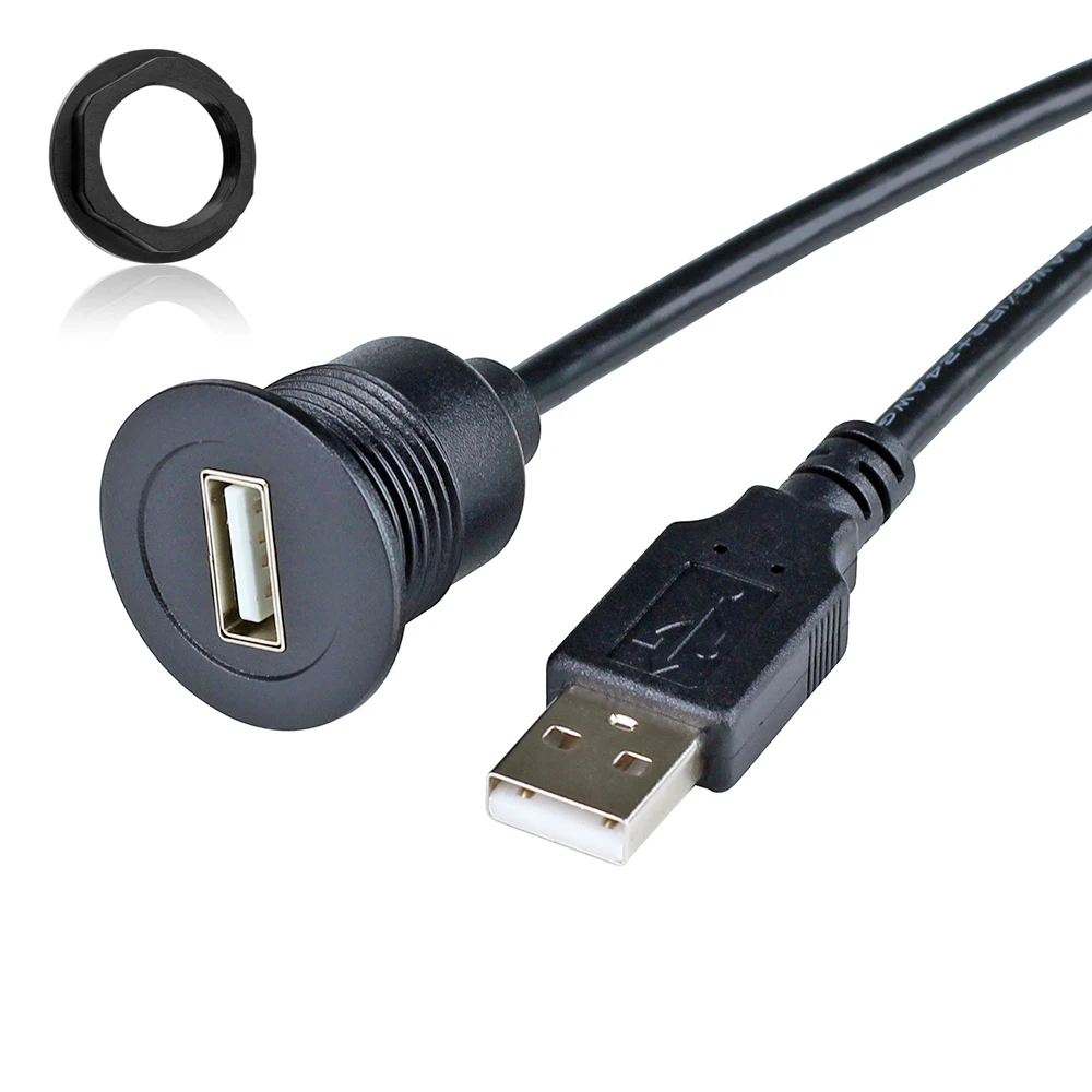 USB-кабель с резьбой и гаечным