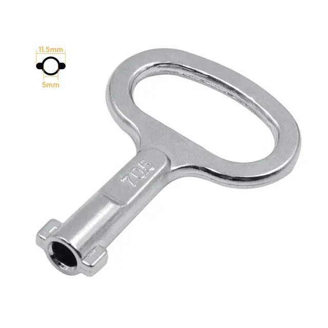 Universal Triangular Slotted Key for Distribution Box Valve Key Torque Wrench Electric Cabinet Lock Elevator Door Key