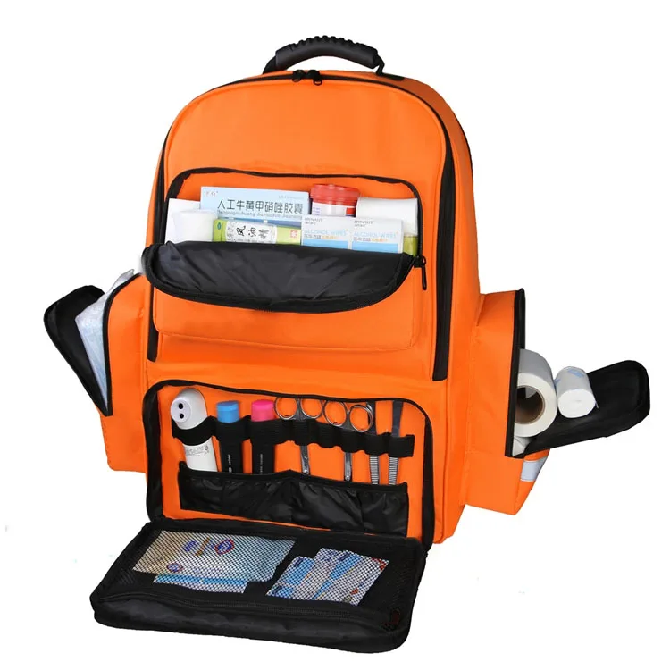 Outdoor large capacity  oxford shoulder bag first aid portable bag medical emergency backpack