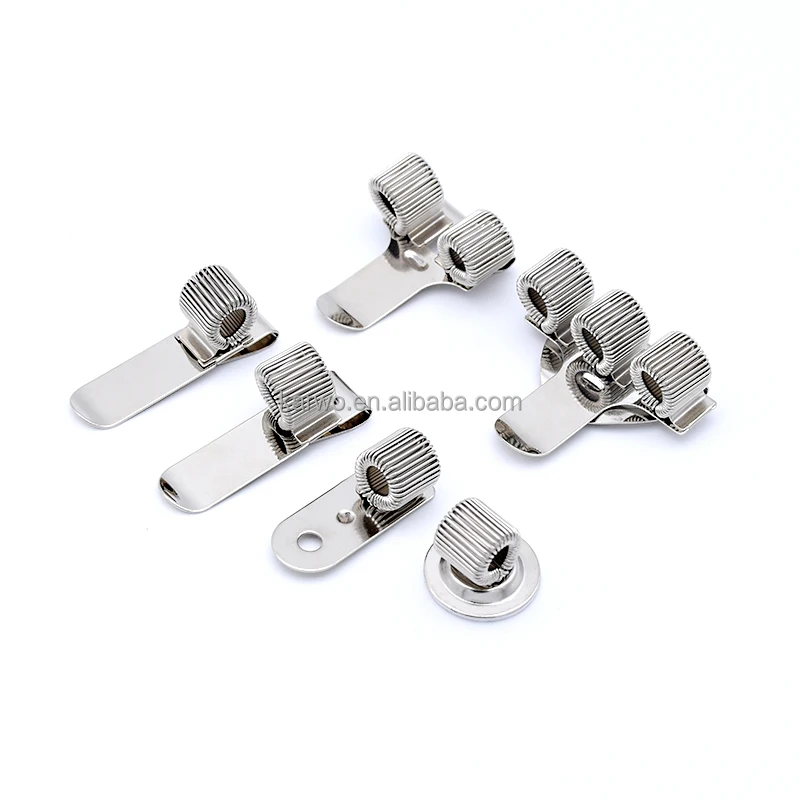 Karwo silver spring pen holder clip metal pocket notebook pen loop holder