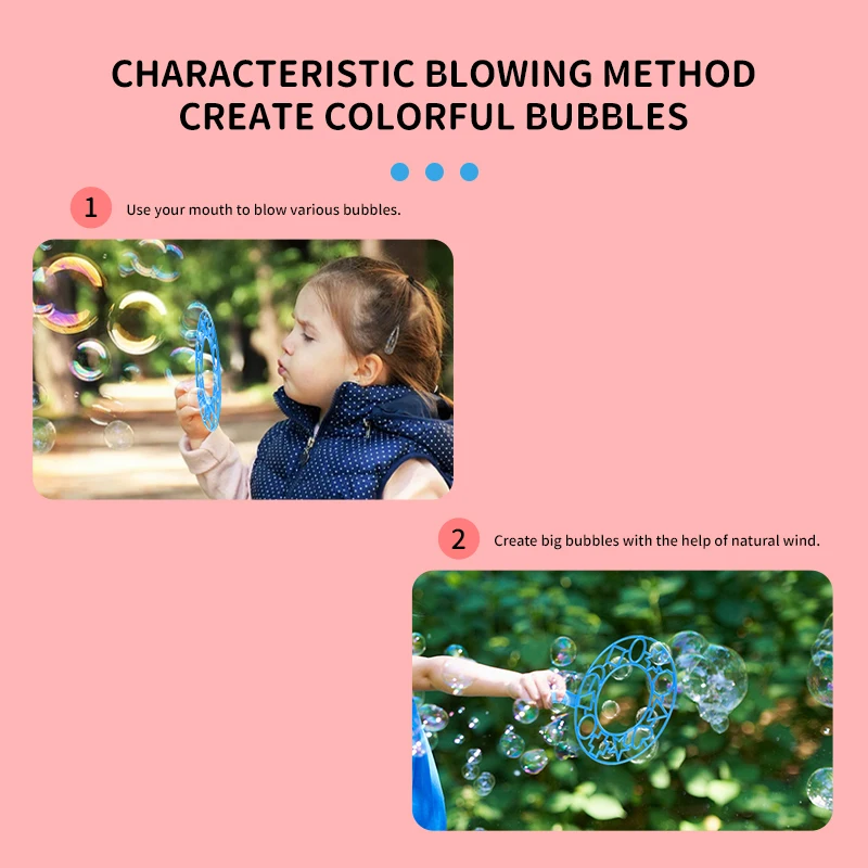 summer outdoor toy party favors blowing big bubble wands for kids