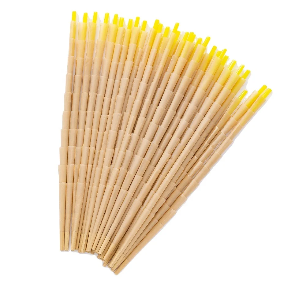 Natural unbleached hemp rice paper pre rolled cones 100/1000pcs classical enjoyment custom LOGO and color