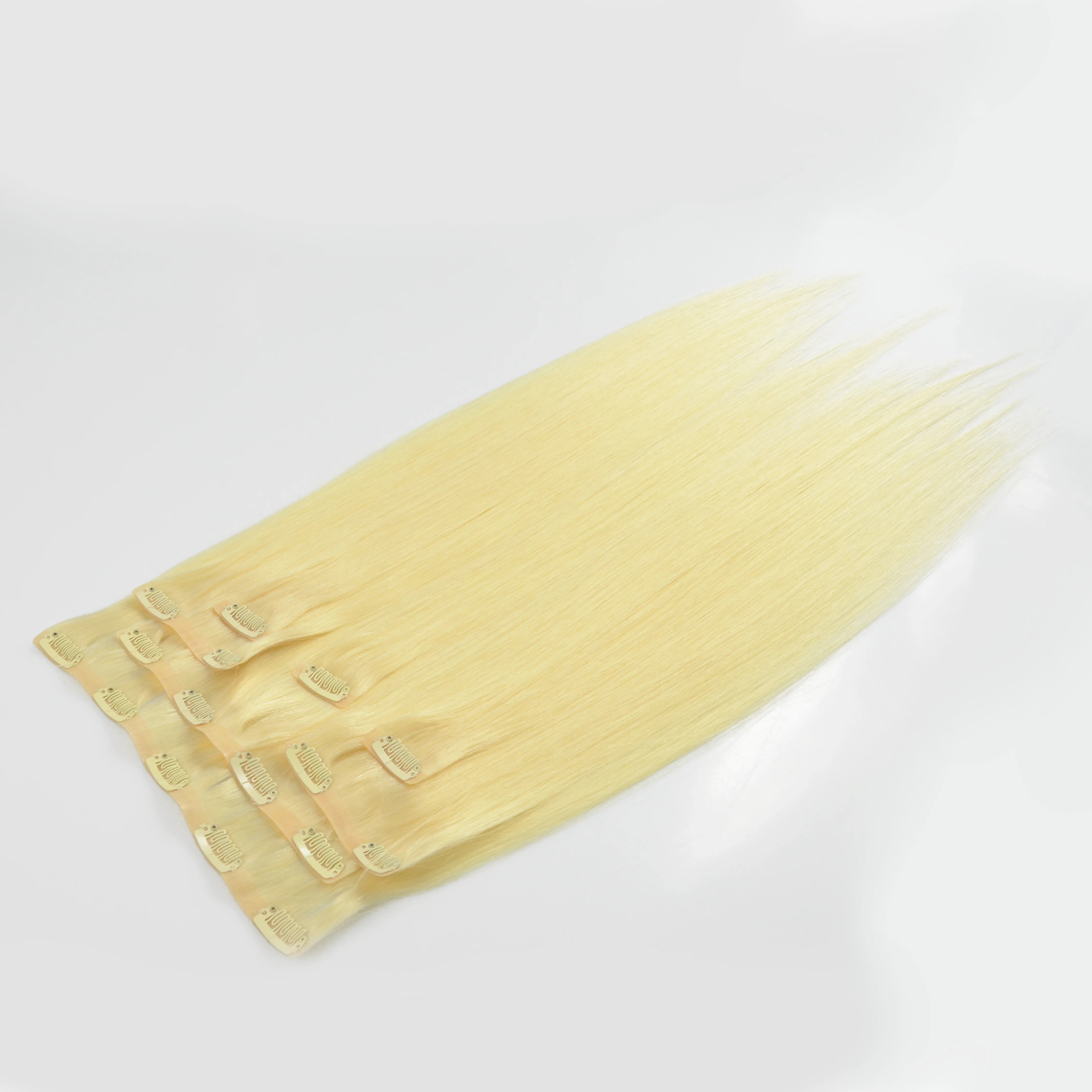 100% natural raw Vietnamese seamless clip in hair extensions