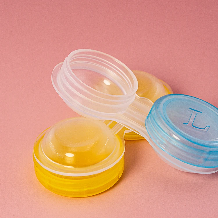 Portable colorful High Quality Korea-contact-lens Cute Dual contact lens kit for contact lenses case