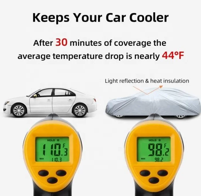 Outdoor UV Protection Auto Cover Universal All Weather Sedan 210t Polyester Waterproof  Car Cover for SUV Car