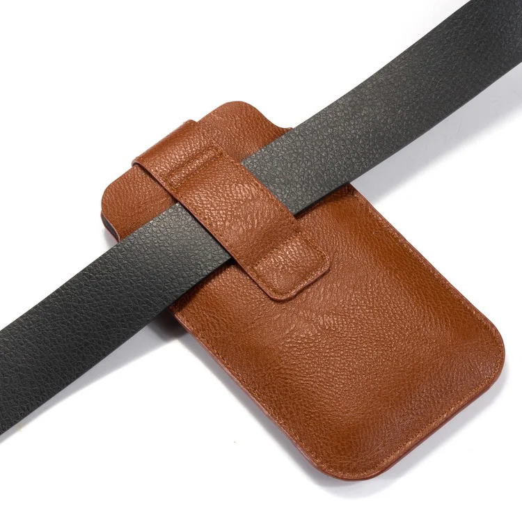 Soft PU leather universal phone belt holder carry-on cell phone pouch card slot mobile phone bag pouch for iphone 13 pro max