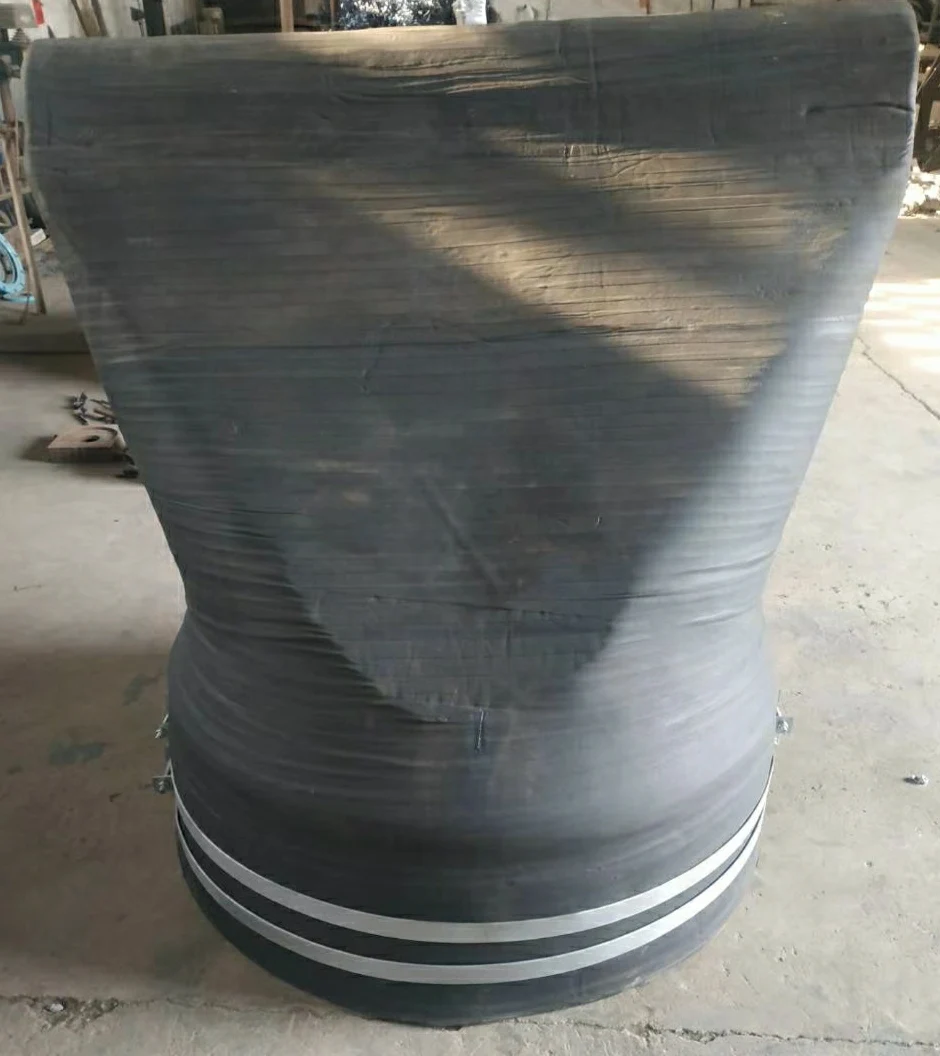 DN1000 Flange Belled Flexible Rubber Check Valve XF-T clamp Flexible Rubber Check Valve