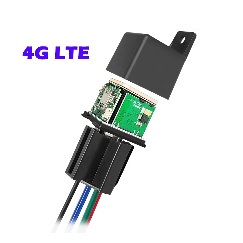 Yuntrack CJ720-4G в реальном времени реле автомобиля GPS трекер без сим-карты