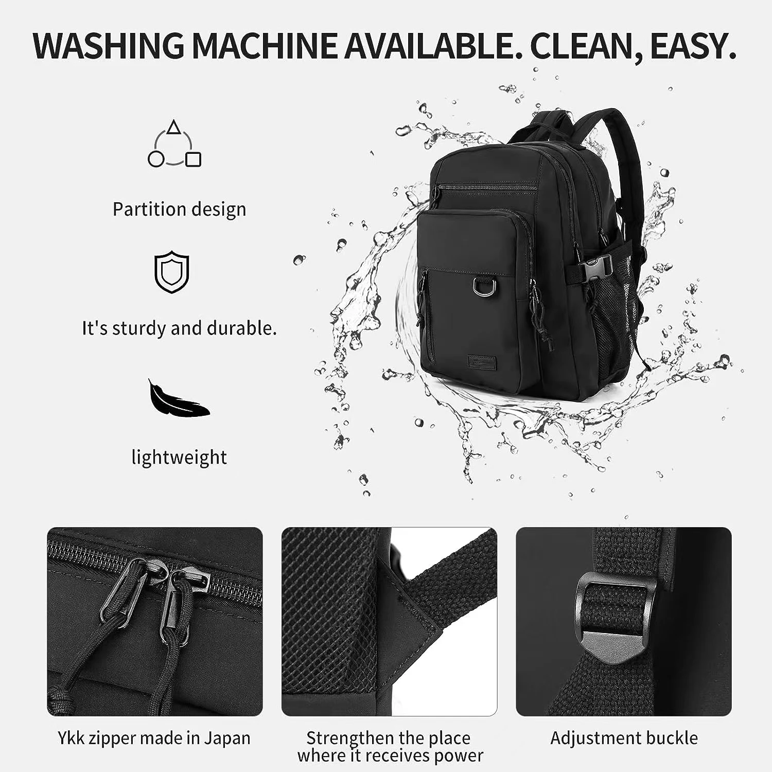 2024 Hot Sale Lightweight Casual Daypack College Laptop Backpack for Men Women Water Resistant Travel Sports Bag