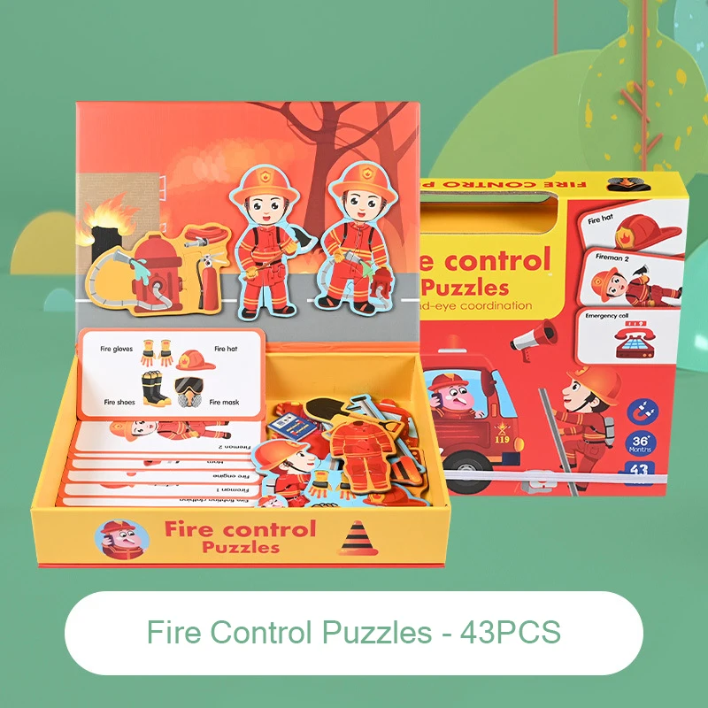 Magnetic Jigsaw  Puzzle Toys Kids Game Paper And Puzzles