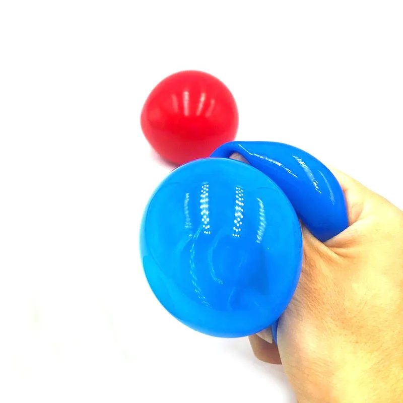 IN STOCK glow in the dark floor anti stress relief luminescent toy ball target anti-stress fluorescent sticky wall ceiling ball